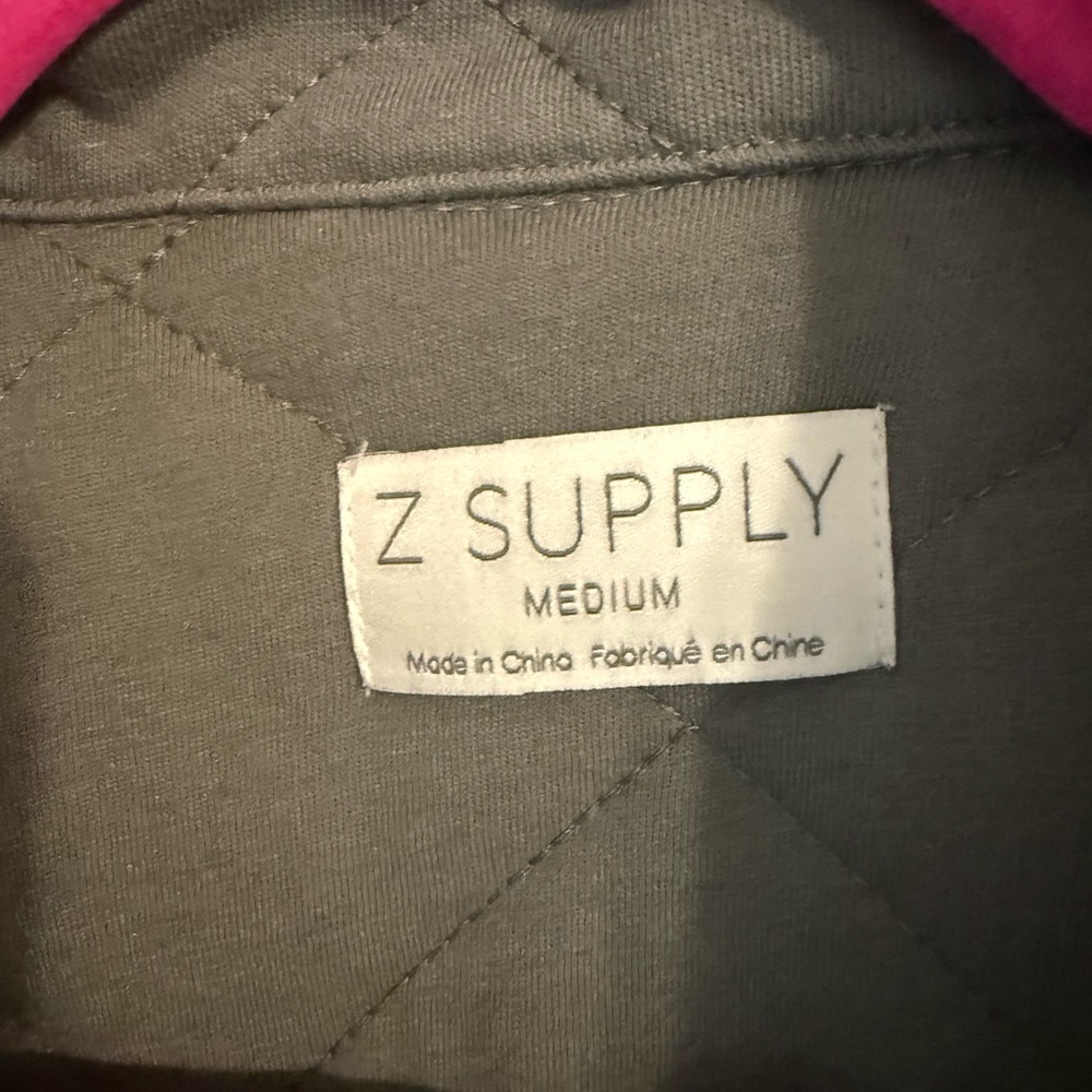 Z Supply Women's Maya Quilted Utility Jacket - Sage Green - Picture 2 of 7
